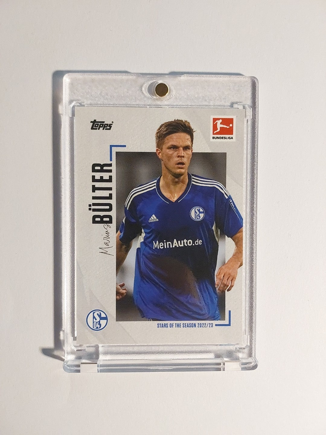 Topps Bundesliga 2022-23 Marius Bülter Schalke Parallel Insert Ultra Rare Hit – Bild 1