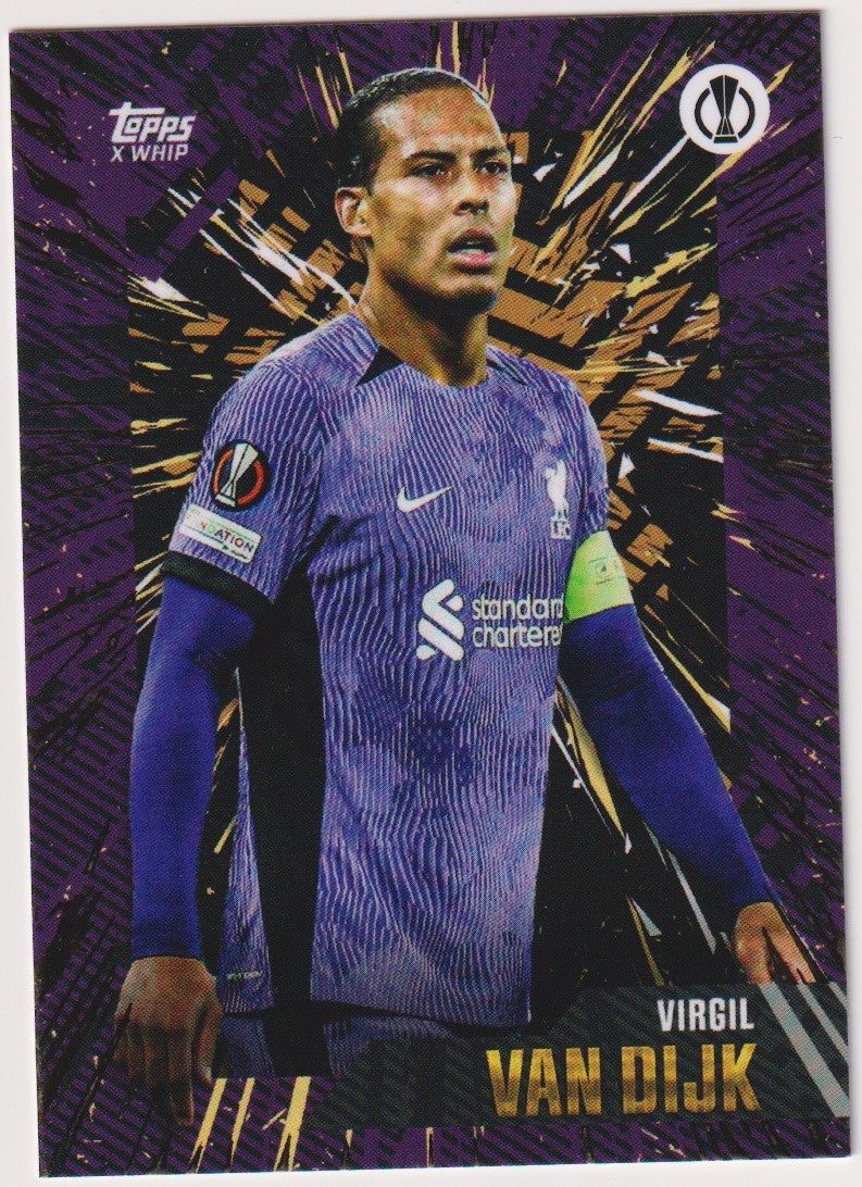 Topps X WHIP Virgil van Dijk Liverpool Football Club Europa League Parallel Rare – Bild 1