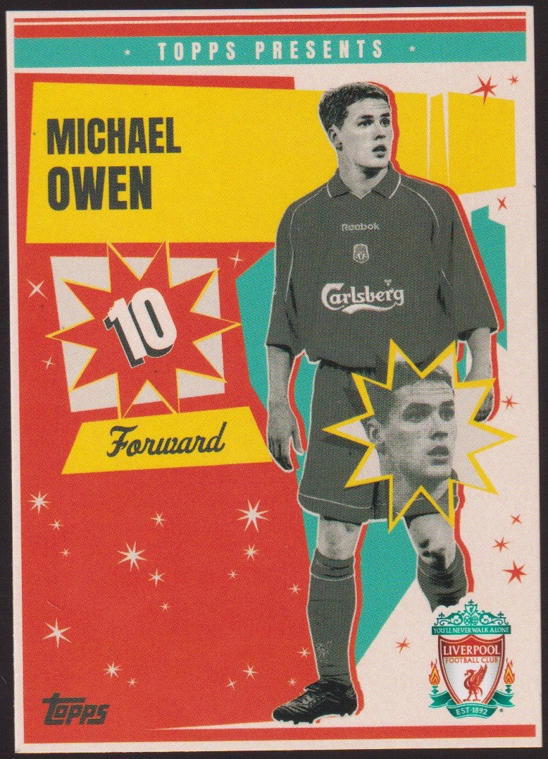 Topps 2023-24 Michael Owen Liverpool F.C. You'll Never Walk Alone – Bild 1