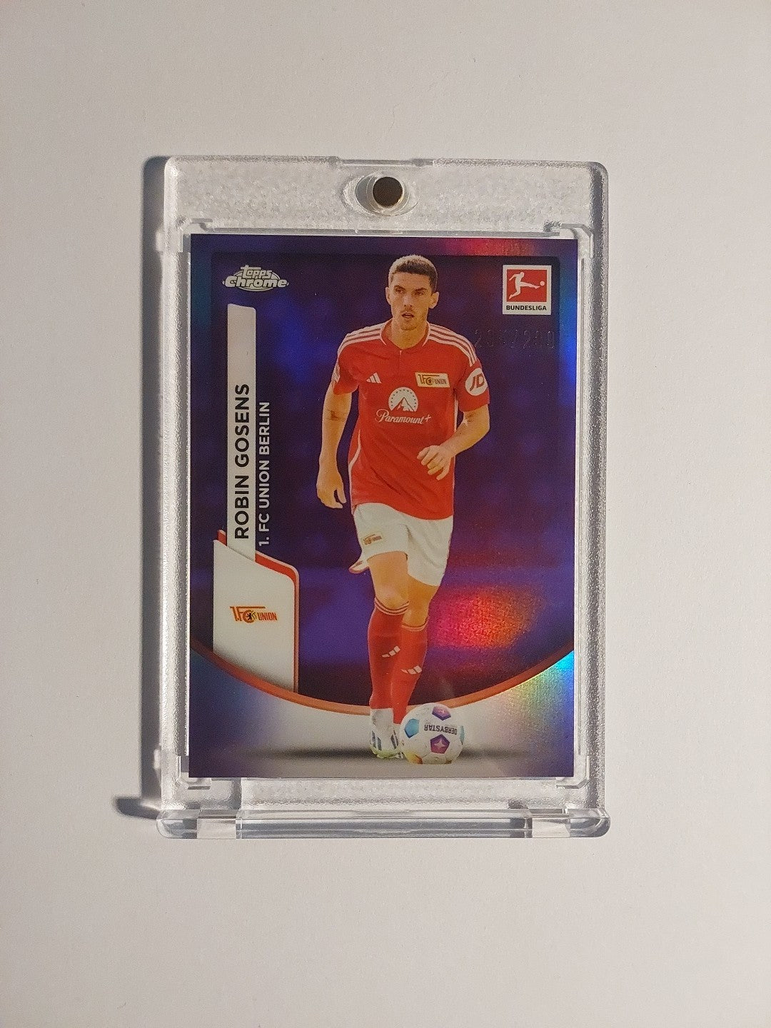 Topps Chrome Bundesliga 2023-24 Robin Gosens Union Berlin Parallel 295/299 Rare – Bild 1