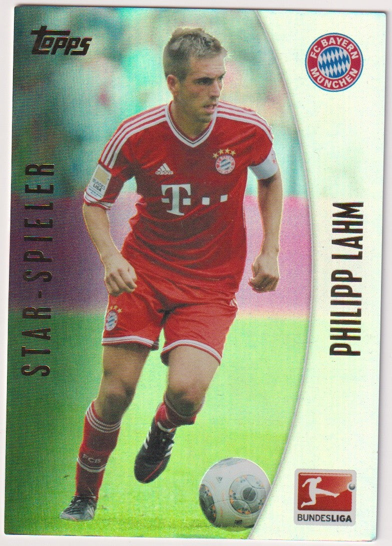 Topps Bundesliga 2013-14 Philipp Lahm FC Bayern München Parallel Refractor – Bild 1