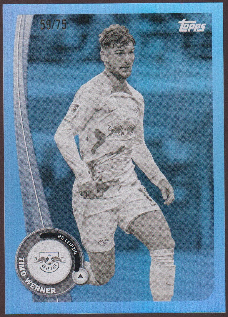 Topps 2022-23 Timo Werner RB Leipzig Parallel 59/75 Refractor Rare – Bild 1