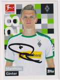 Topps Offizielle Sticker 2018-19 Matthias Ginter On Card Auto Borussia – Bild 1