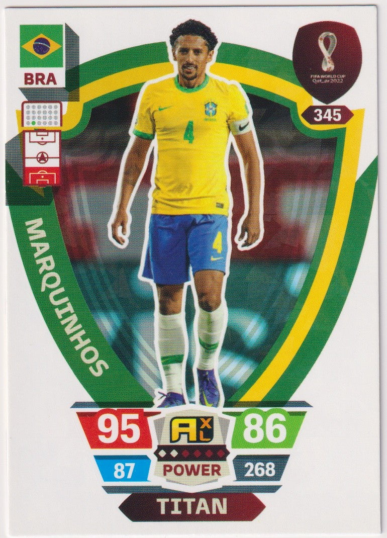 Panini FIFA World Cup Qatar 2022 Adrenalyn Marquinhos Brasilien Parallel – Bild 1