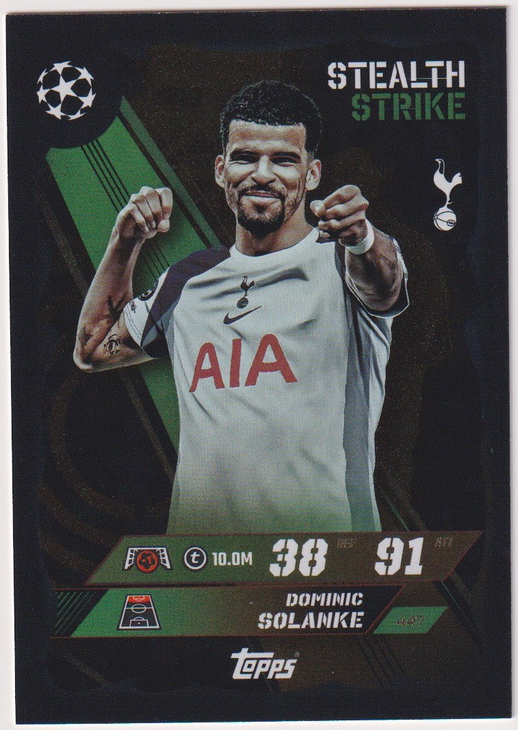 Topps Match Attax Dominic Solanke Tottenham Hotspur Parallel Rare – Bild 1