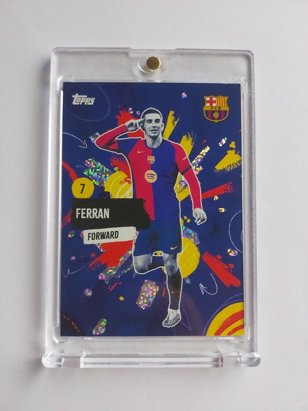 Topps FC Barcelona Team Set 2024-25 Ferran Torres Static Foil Parallel – Bild 1