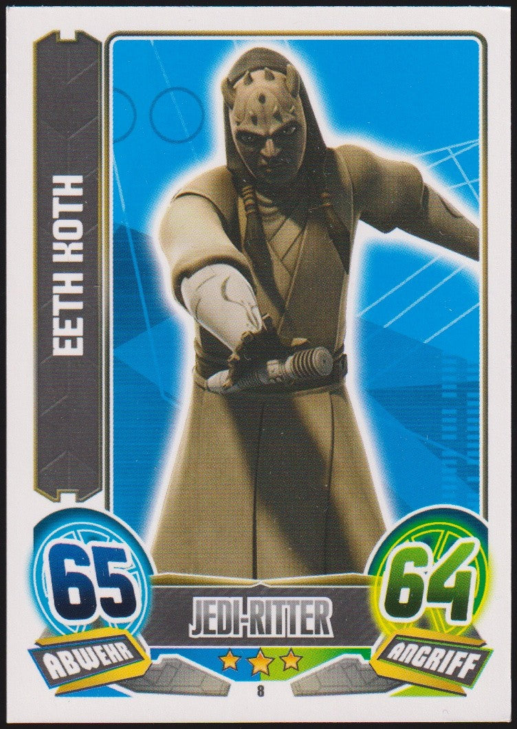Topps Star Wars 2015 Eeth Koth Republik Die Jedi-Ritter TCG Rare – Bild 1