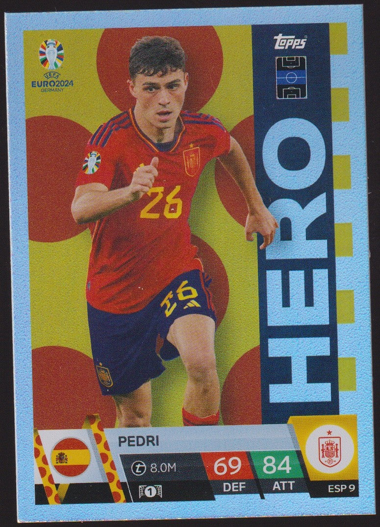 Topps Match Attax 2023-24 Pedri Spanien Parallel Rare – Bild 1