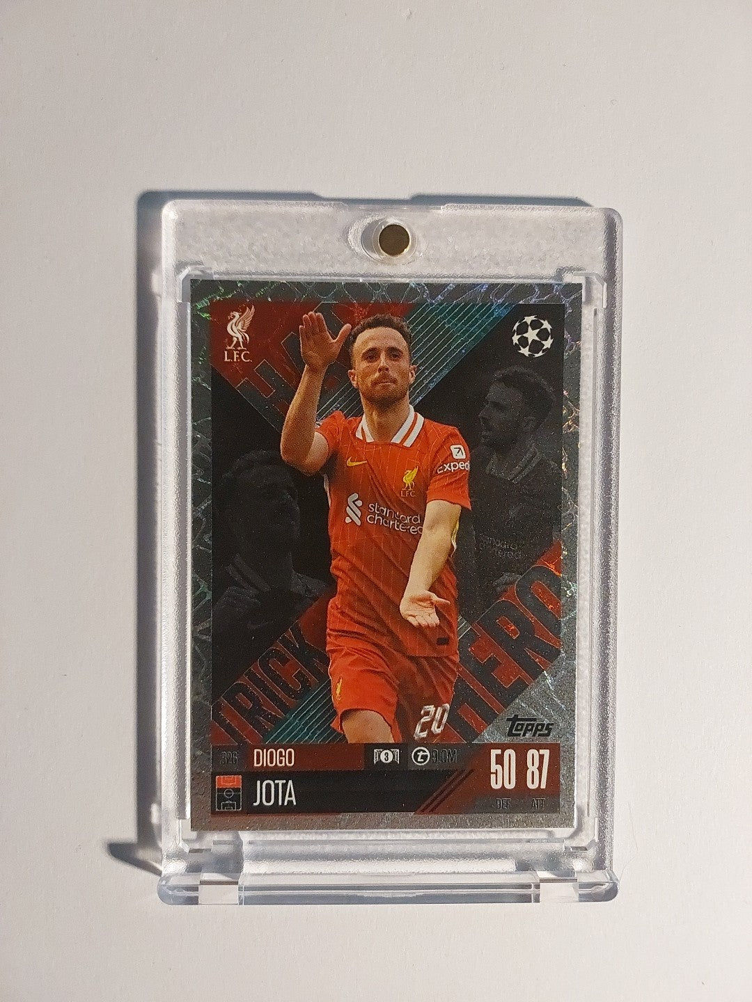 Topps Match Attax 2023-24 Diogo Jota Liverpool Parallel Refractor Insert Rare – Bild 1