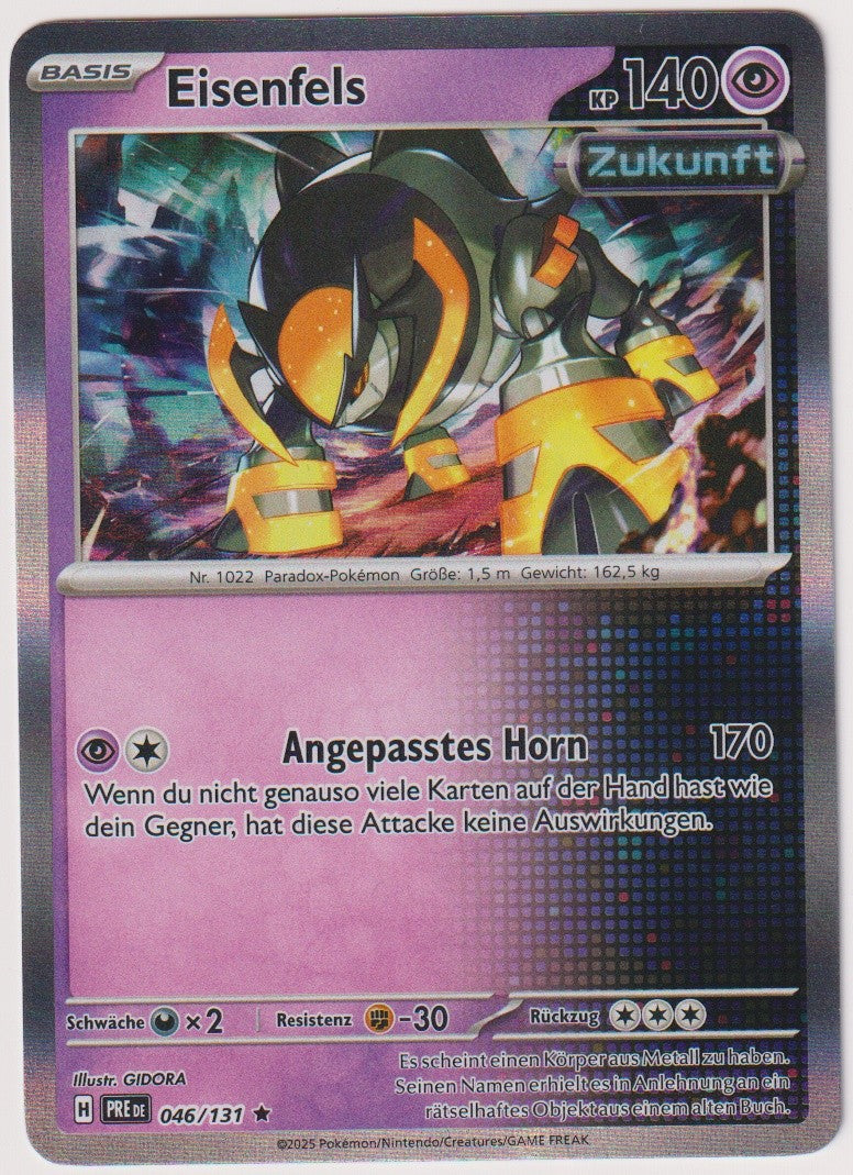 Pokemon TCG Iron Boulder #46/131 Rare (R) Holo Deutsch 2025 – Bild 1