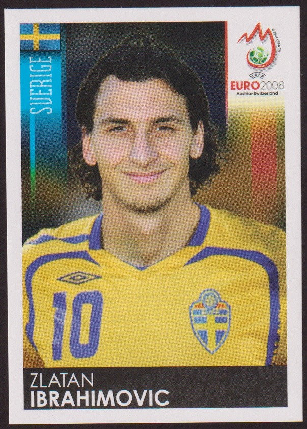 Panini EURO 2008 Zlatan Ibrahimovic Schweden Parallel Rare Nr. 406 – Bild 1