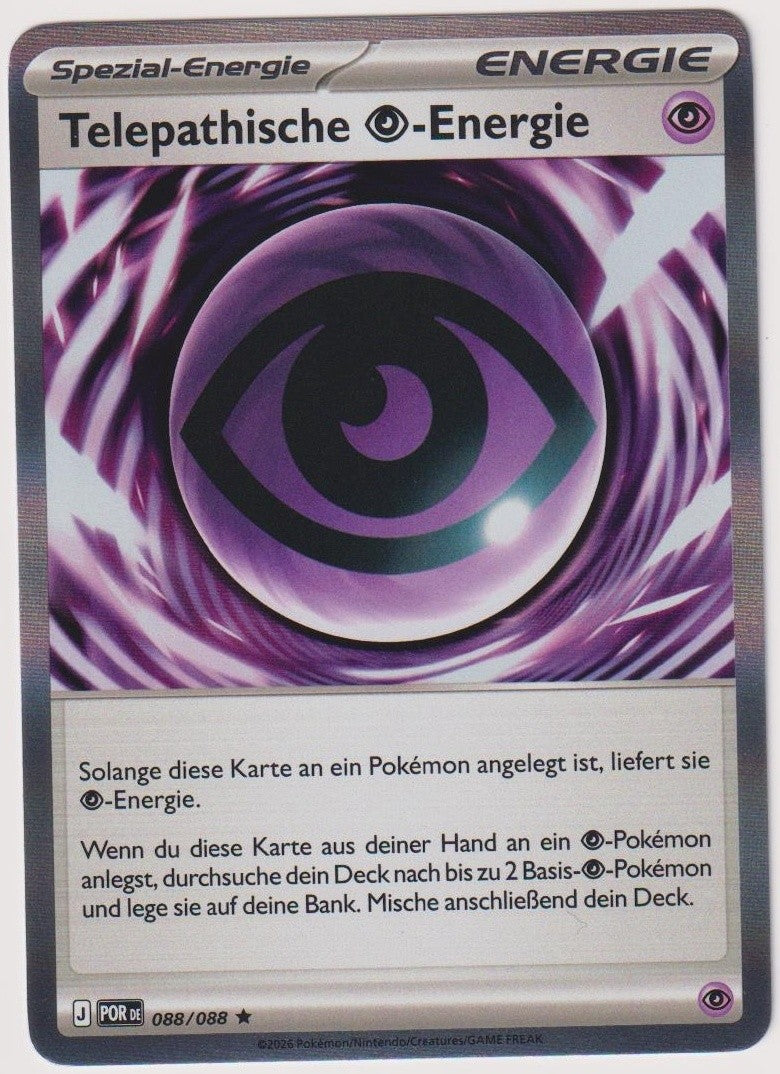 Pokemon TCG Telepathic Energy #088/088 Rare (R) Holo Deutsch 2026 – Bild 1
