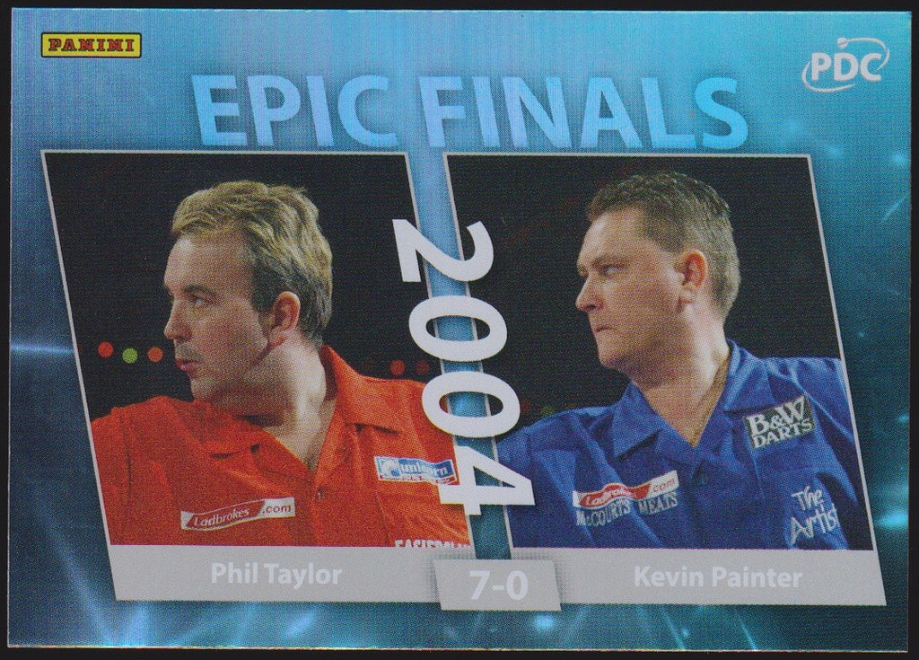 Panini PDC - World Championship Phil Taylor & Kevin Painter Refractor Parallel – Bild 1
