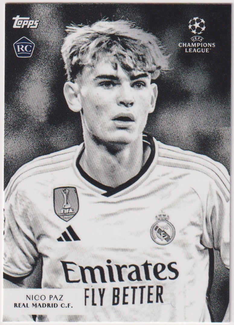 Topps Simplicidad 2024-25 Nico Paz Rookie Real Madrid C.F. Parallel Rare – Bild 1
