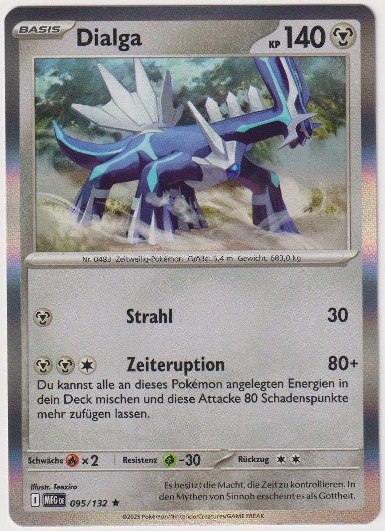 Pokemon TCG Dialga #95/132 Rare (R) Holo Deutsch 2025 – Bild 1
