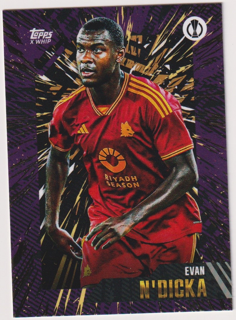 Topps X Whip 2022-23 Evan N'Dicka AS Roma Parallel Rare – Bild 1
