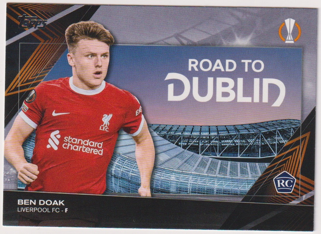 Topps Road to Dublin 2023-24 Ben Doak Rookie Liverpool Europa League Parallel – Bild 1