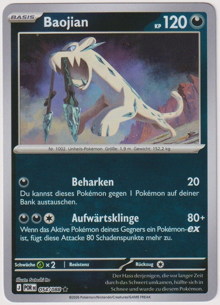 Pokemon TCG Chien-Pao #54/088 Rare (R) Reverse Holo Deutsch 2026 – Bild 1