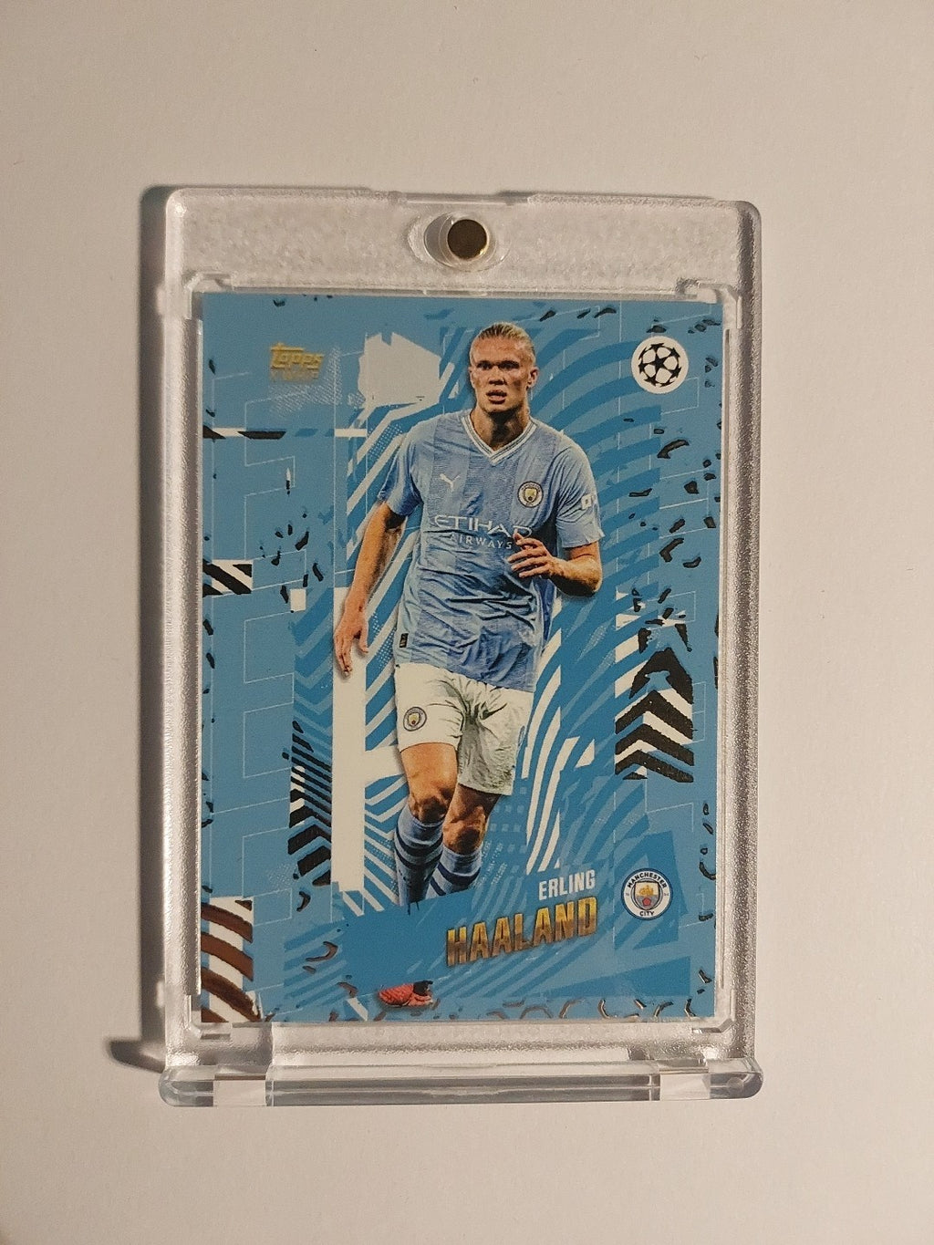 Topps UCC Gold 2023-24 Erling Haaland Manchester City Parallel Ultra Rare Hit – Bild 1