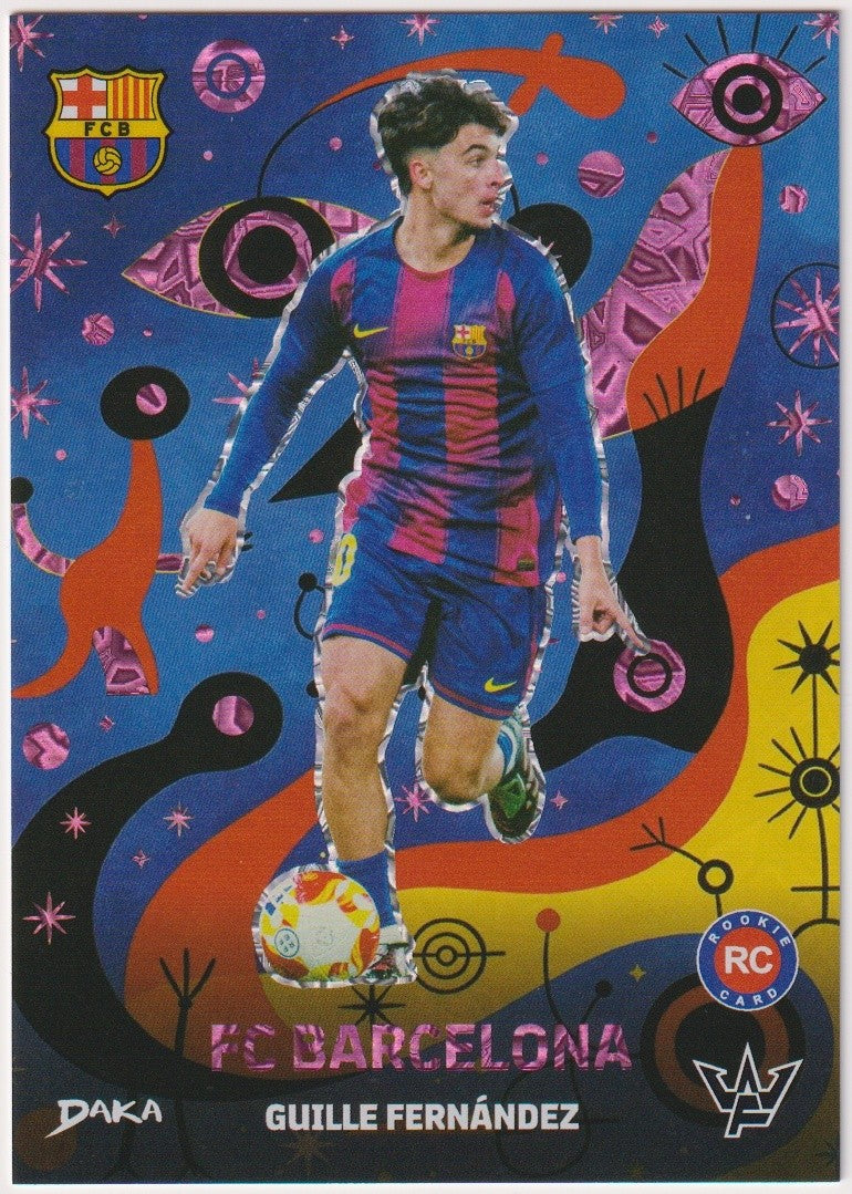Daka BD-16 2025-26 Guille Fernandez FC Barcelona Rookie Parallel Rare Refractor – Bild 1