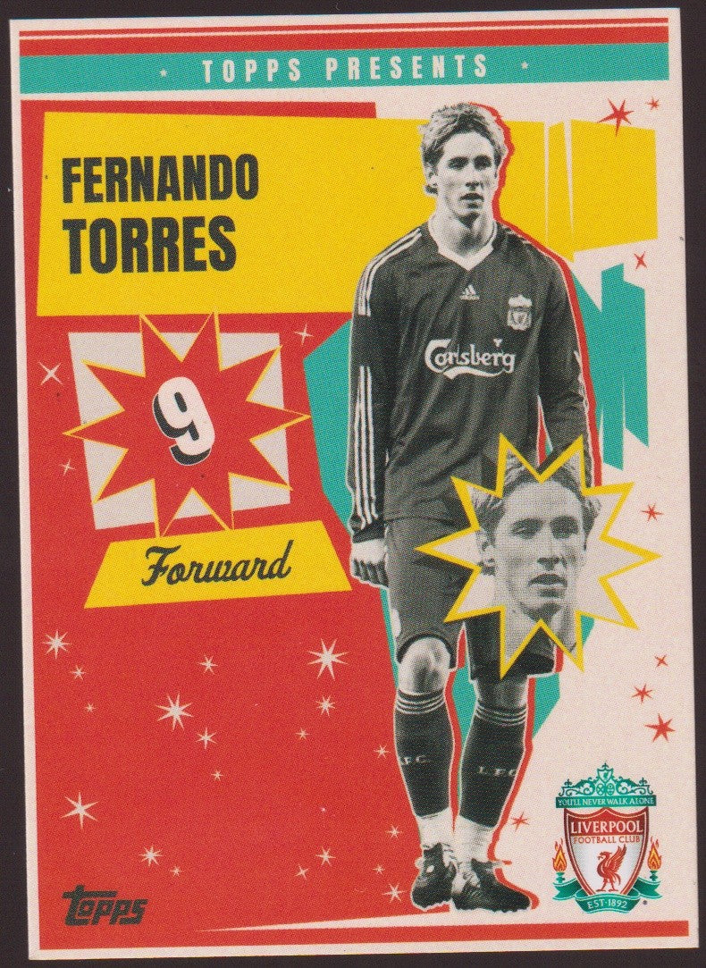 Topps 2023-24 Fernando Torres Liverpool FC You'll Never Walk Alone Parallel – Bild 1