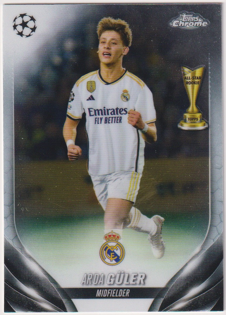 Topps Chrome 2023-24 Arda Güler Rookie Real Madrid C.F. Parallel Rare – Bild 1