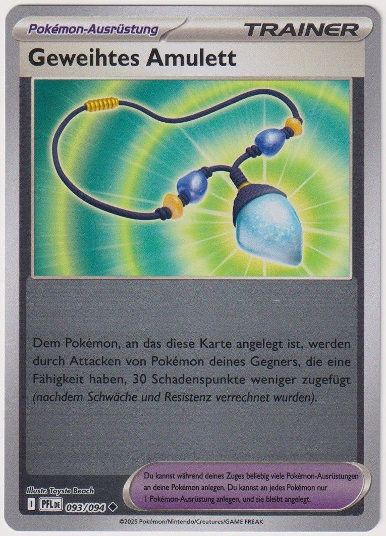 Pokemon TCG Sacred Charm #093/094 Uncommon (U) Reverse Holo Deutsch 2025 – Bild 1