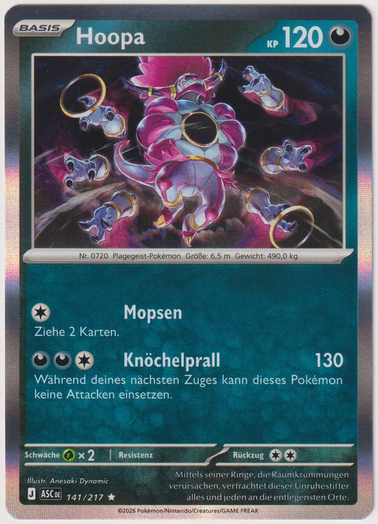 Pokemon TCG Hoopa #141/217 Rare (R) Holo Deutsch 2026 – Bild 1
