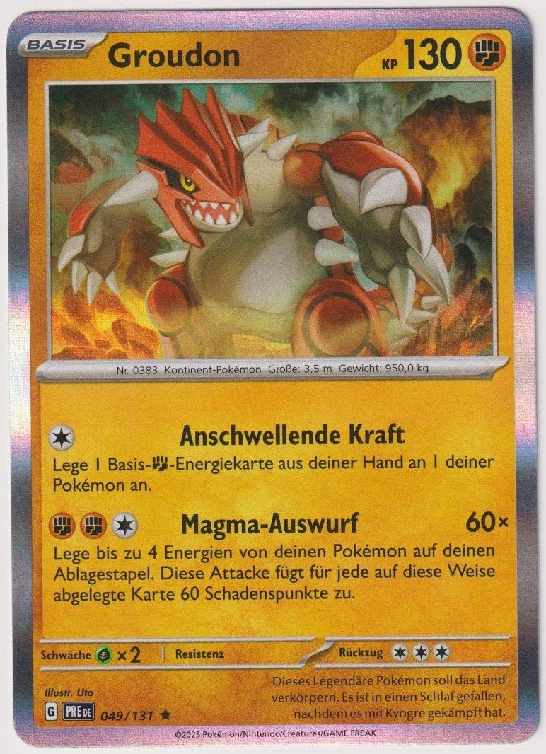 Pokemon TCG Groudon #49/131 Rare (R) Holo Deutsch 2025 – Bild 1
