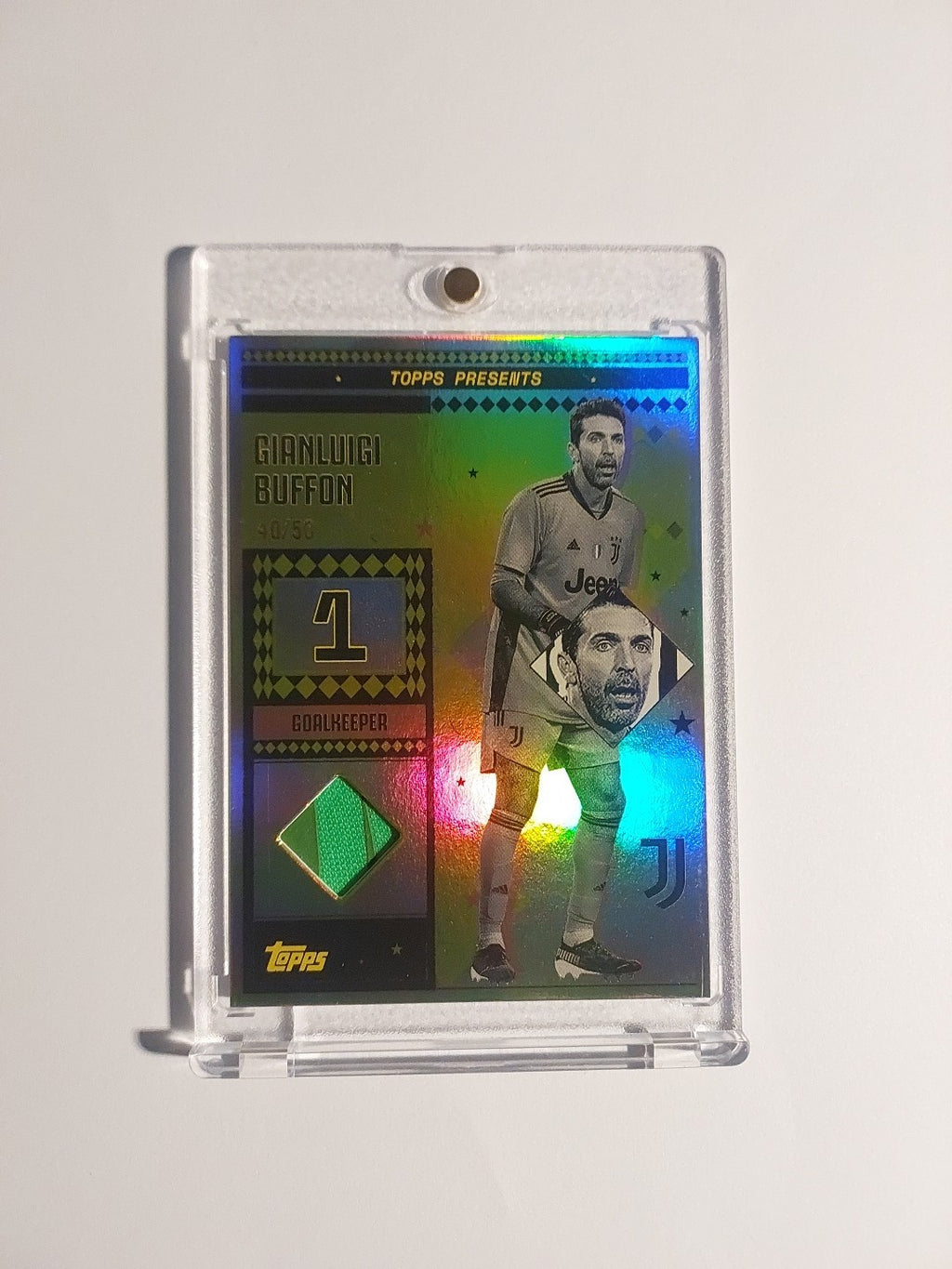 Topps Juventus Turin Team Set 2024-25 Gianluigi Buffon Patch Relic Parallel /50 – Bild 1