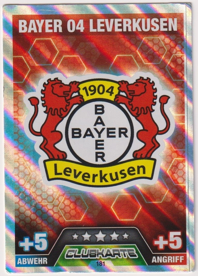 Topps Match Attax Bayer 04 Leverkusen Bundesliga Clubkarte Parallel Rare – Bild 1