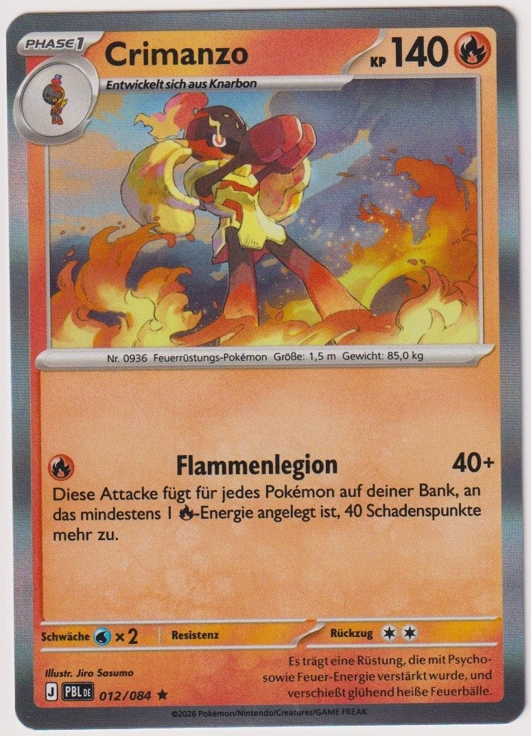 Pokemon TCG Armarouge #12/084 Rare (R) Holo Deutsch 2026 – Bild 1