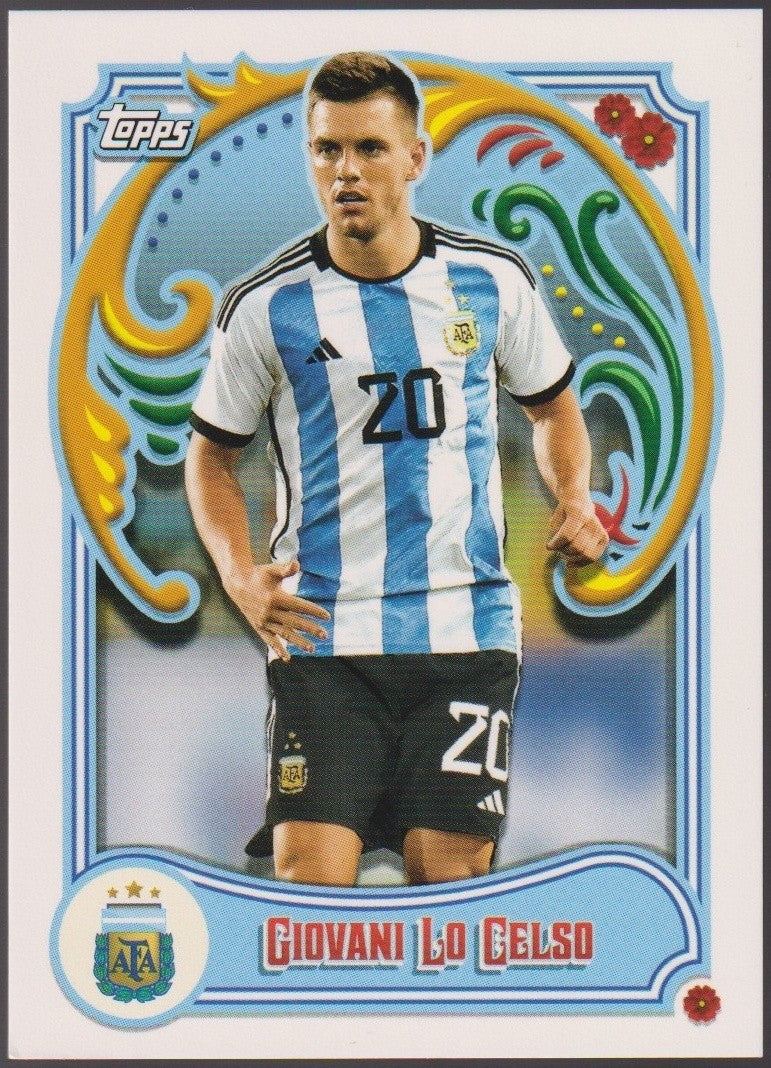 Topps 2022-23 Giovanni Lo Celso Argentina Parallel Rare #28 – Bild 1