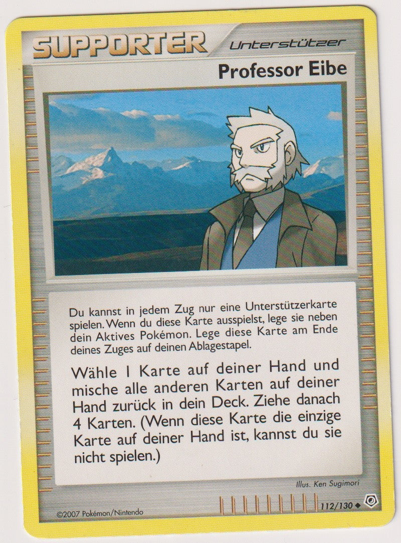 Pokemon TCG Professor Eibe #112/130 Uncommon (U) Non-Holo Deutsch 2007 – Bild 1