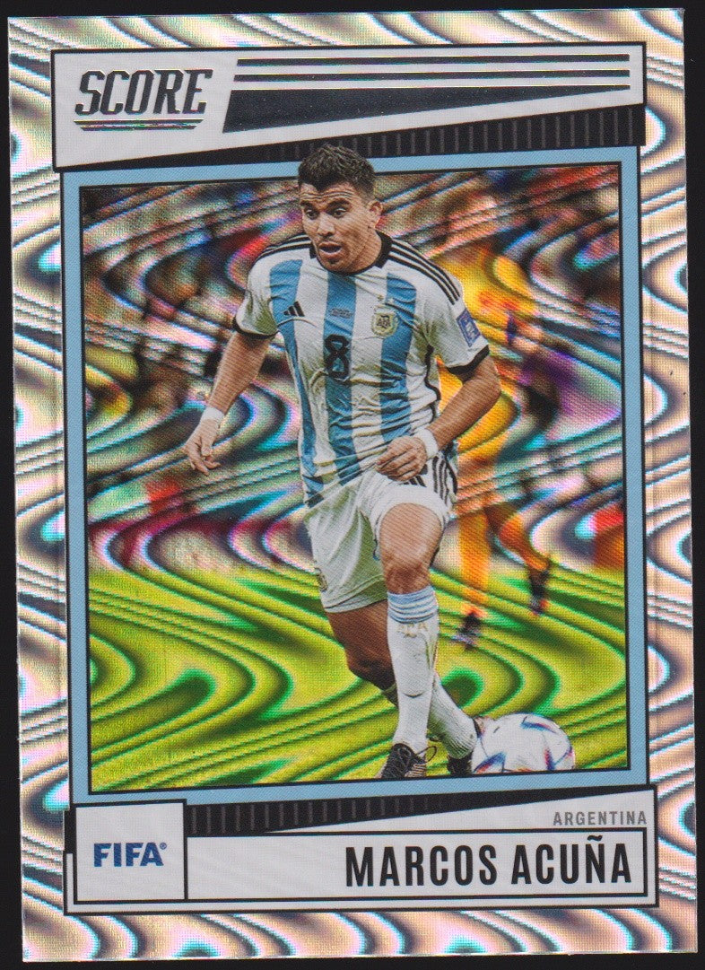 Panini Score FIFA Soccer 2022-23 Marcos Acuña Argentina Parallel Rare – Bild 1