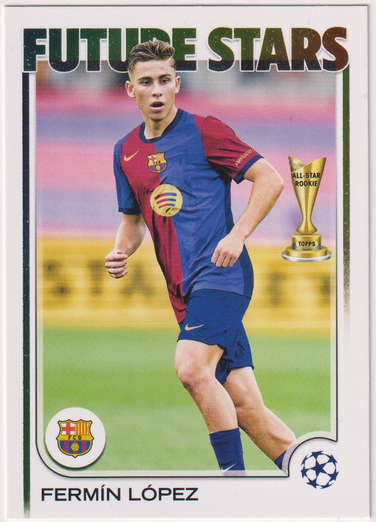 Topps Future Stars 2025-26 Fermín López Rookie FC Barcelona Champions League – Bild 1