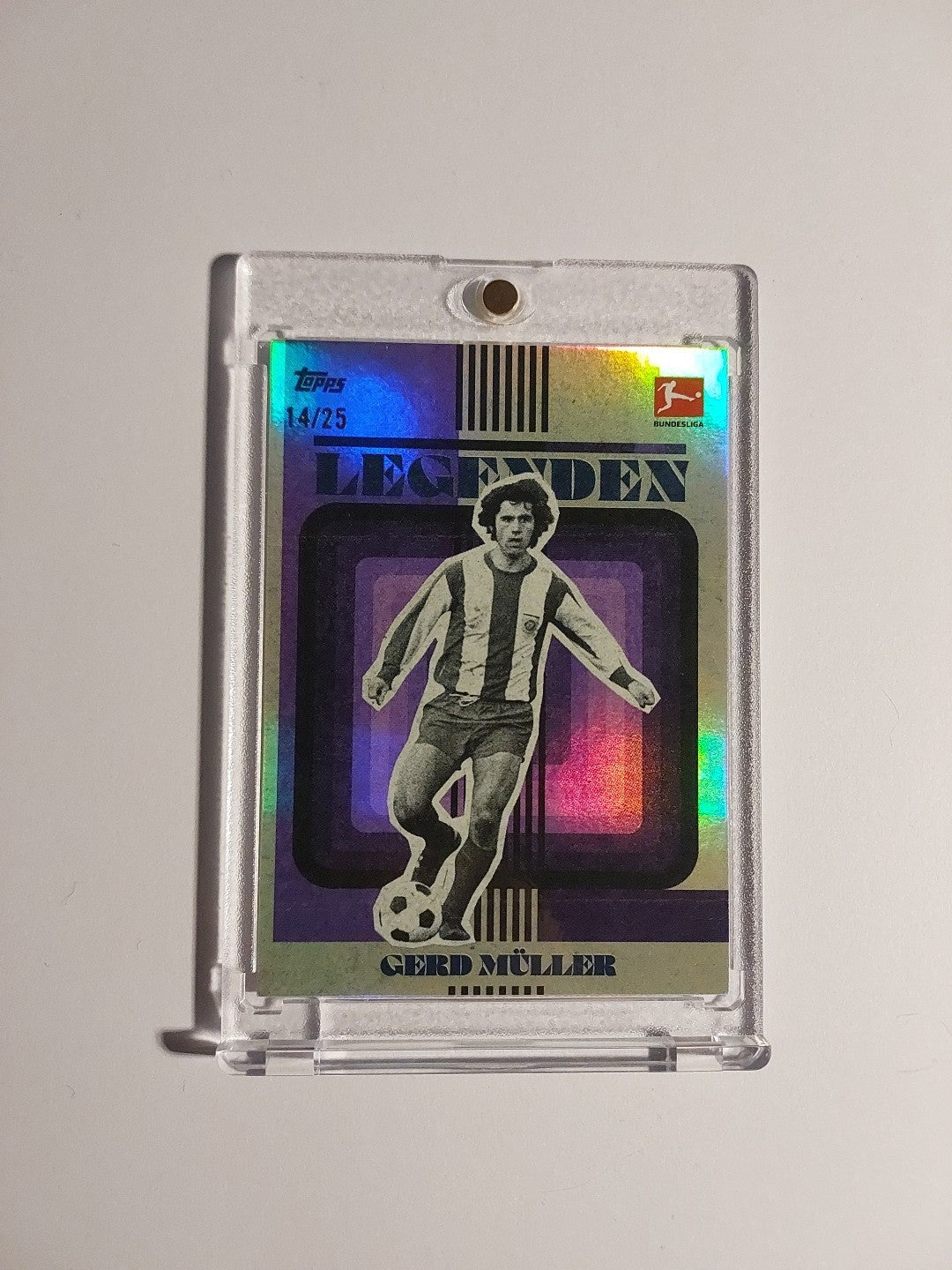 Topps Matthäus Curated 2023-24 Gerd Müller Bayern München Parallel 14/25 Rare – Bild 1