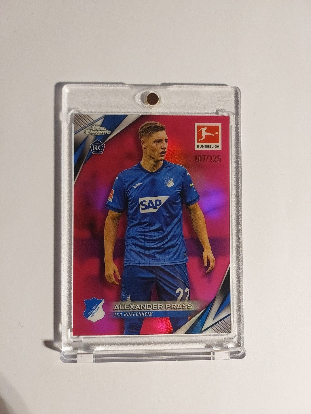 Topps Chrome Bundesliga 2025-26 Alexander Prass Hoffenheim Parallel 107/125 Rare – Bild 1
