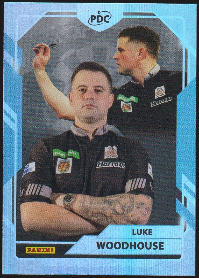 Panini PDC World Championship 2026 Luke Woodhouse "Woody" Refractor Parallel – Bild 1