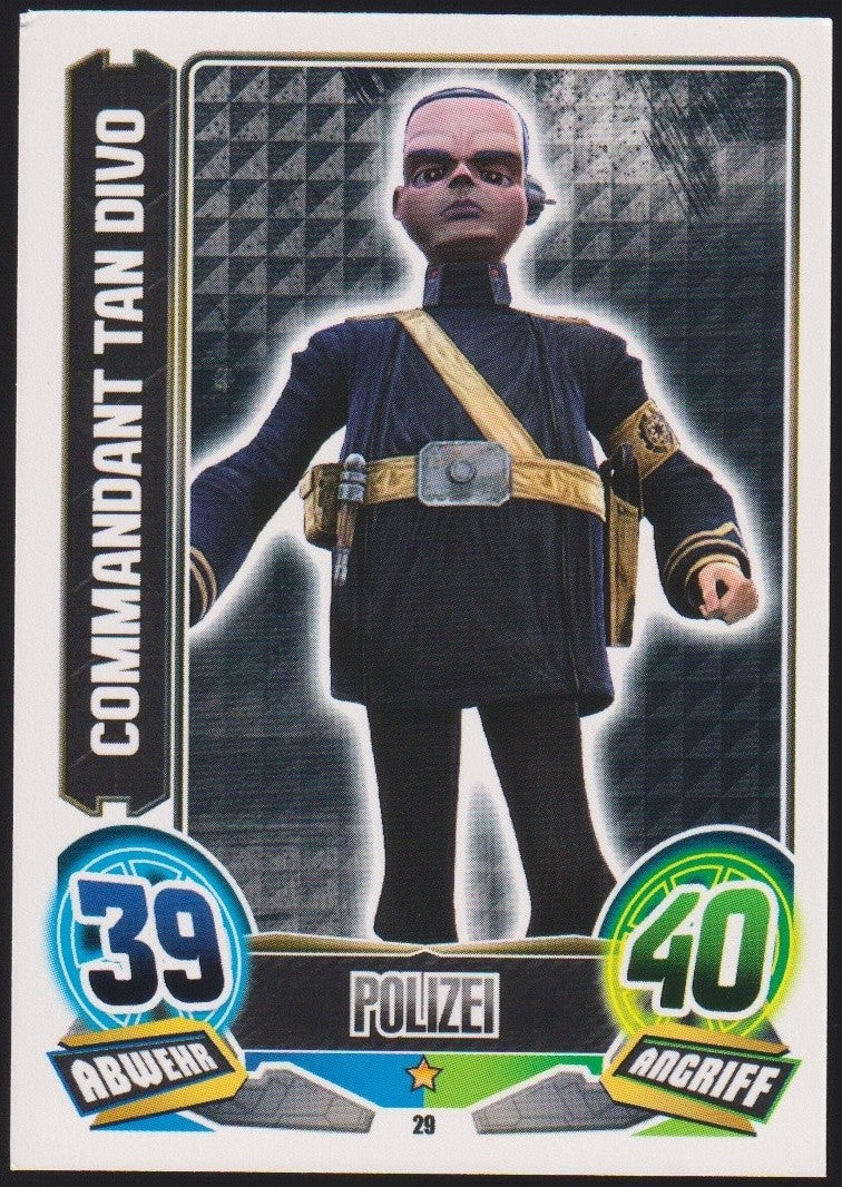 Topps Star Wars 2011 Commandant Tan Divo Republik TCG Rare #29 – Bild 1
