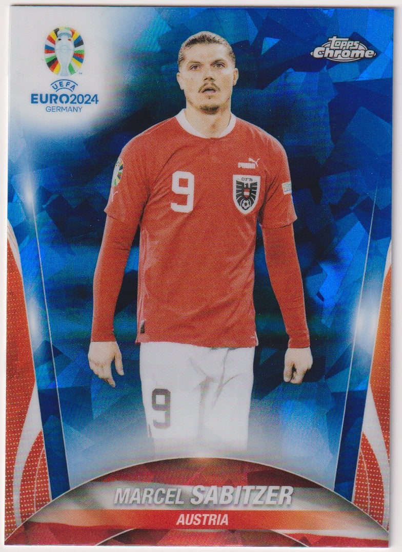 Topps Chrome 2023-24 Marcel Sabitzer Austria Parallel Rare – Bild 1