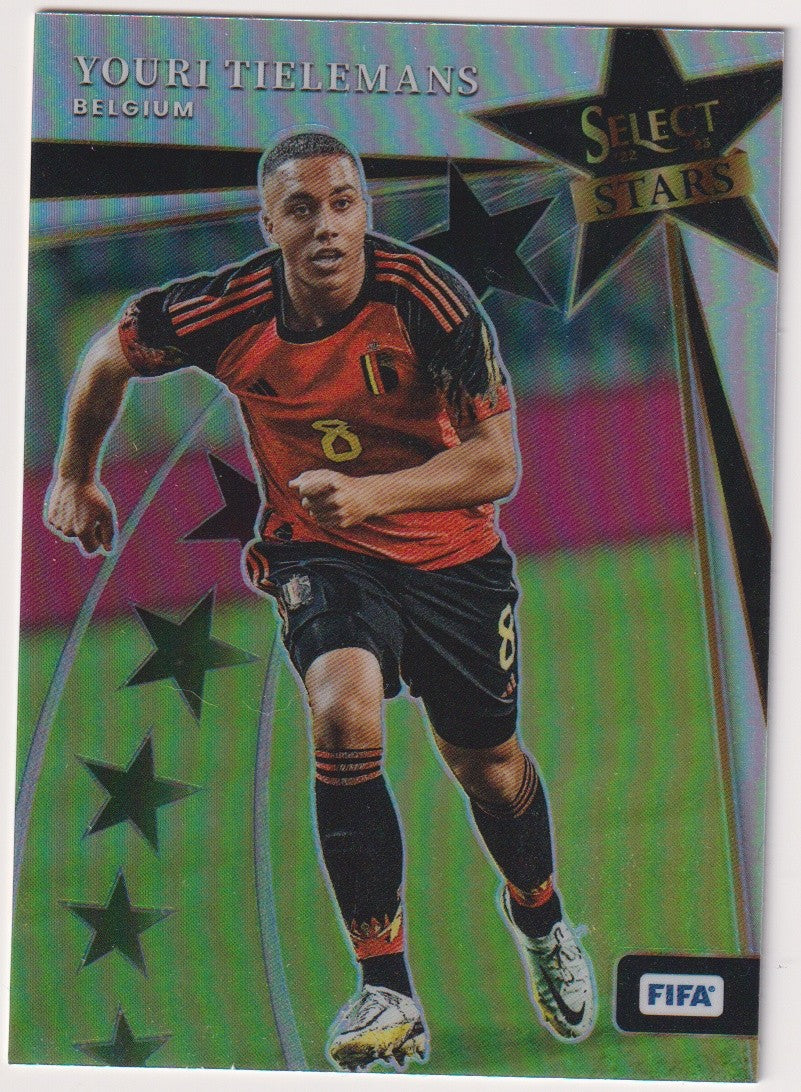 Panini Select FIFA Soccer 2022-23 Youri Tielemans Belgium Parallel Rare – Bild 1