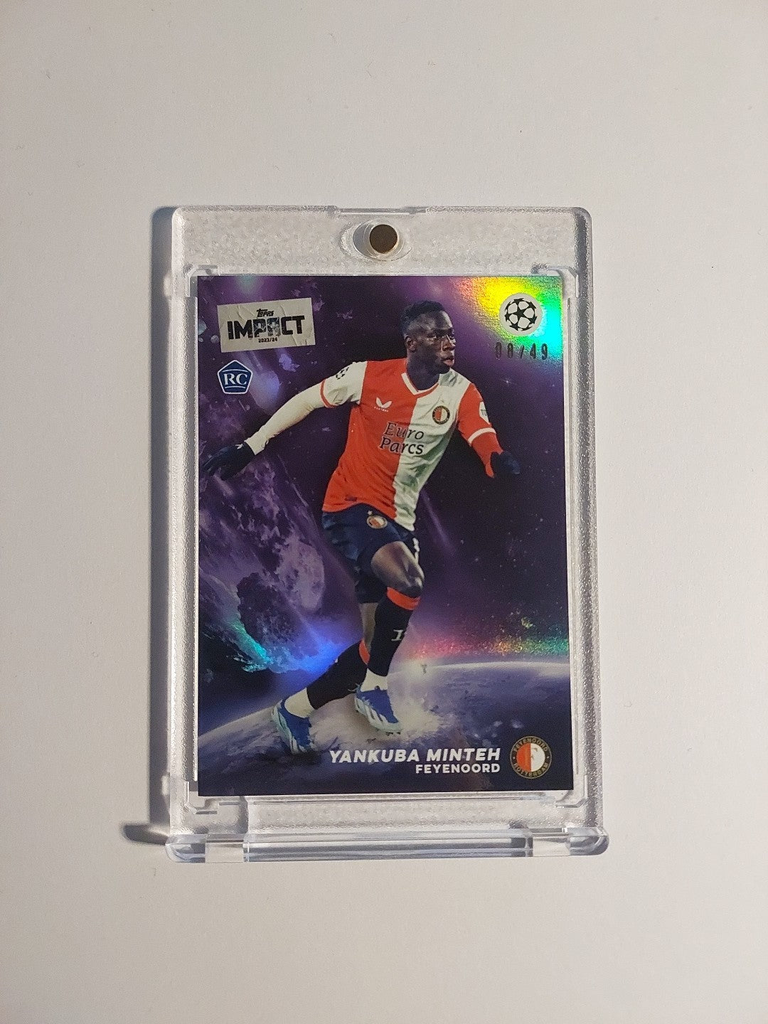 Topps Impact 2023-24 Yankuba Minteh Feynoord Rotterdam Parallel 8/49 Rare Rookie – Bild 1