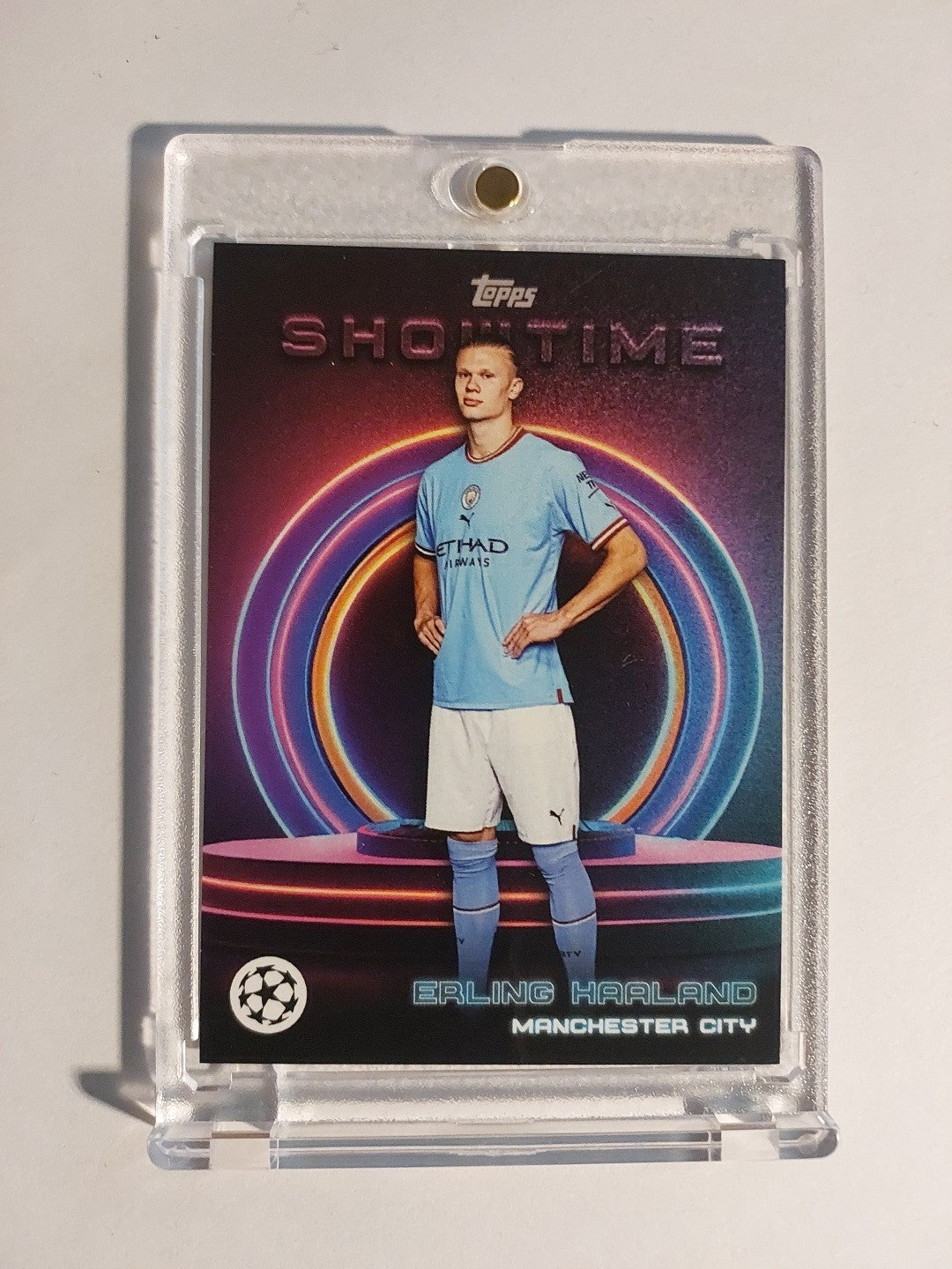 Topps Showtime 2022-23 Erling Haaland Manchester City Parallel Insert Ultra Rare – Bild 1