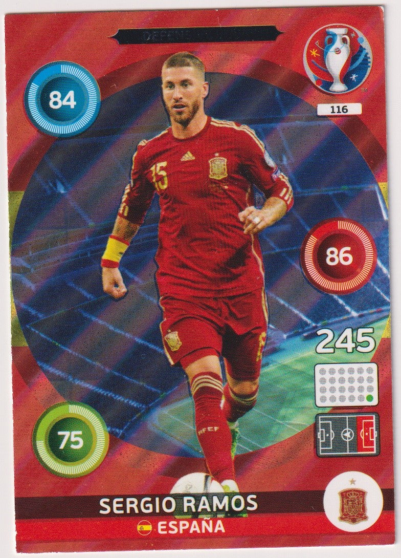 Panini XL Official Trading Cards Sergio Ramos Spanien Parallel Rare – Bild 1