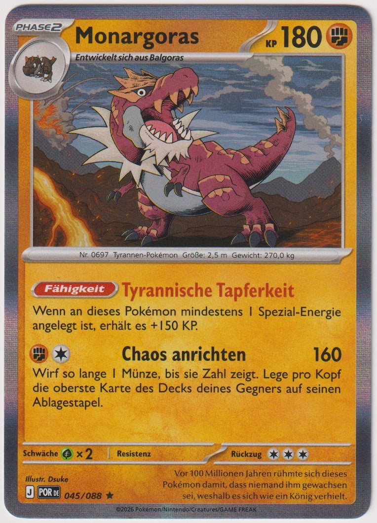 Pokemon TCG Tyrantrum #45/088 Rare (R) Holo Deutsch 2026 – Bild 1