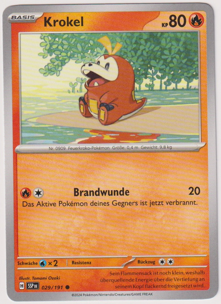 Pokemon TCG Fuecoco #29/191 Deutsch Common (C) – Bild 1