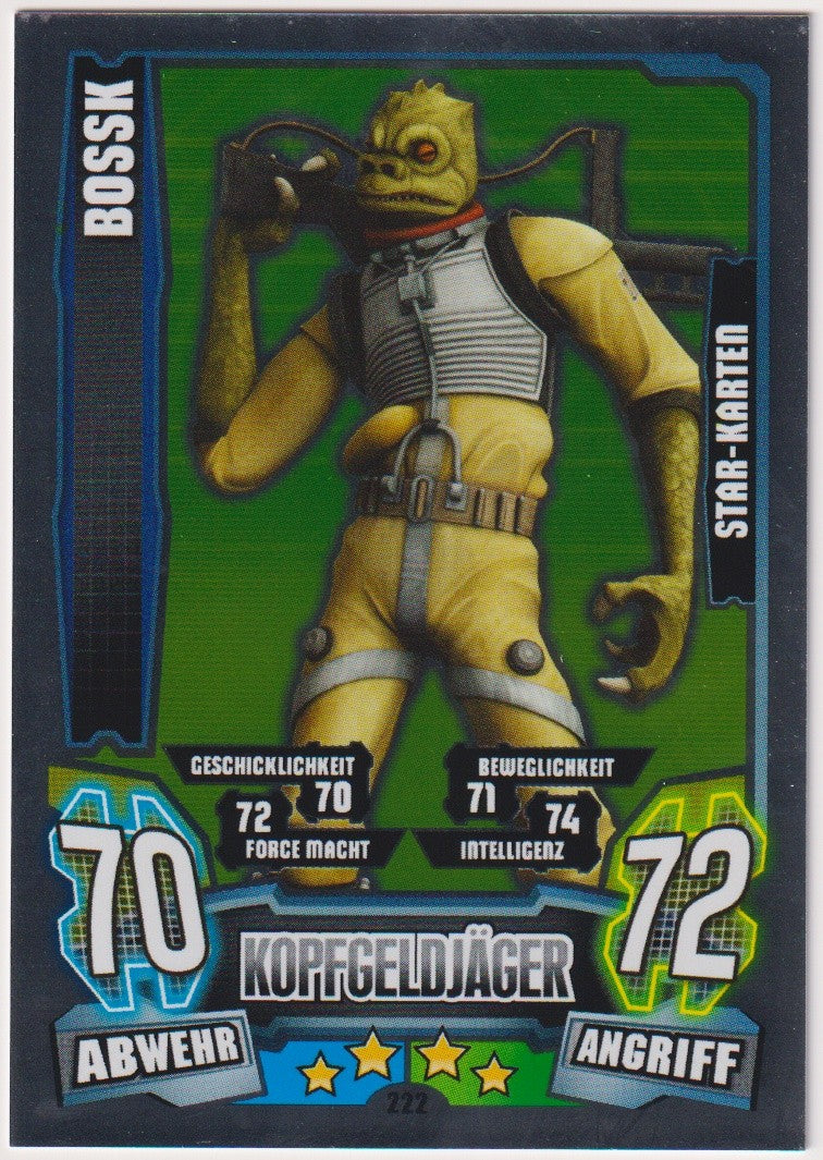 Topps Star Wars 2013 Bossk Söldner Kopfgeldjäger TCG Rare #222 – Bild 1