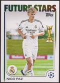 Topps 2024-25 Nico Paz Rookie Real Madrid C.F. UEFA Champions League Parallel – Bild 1