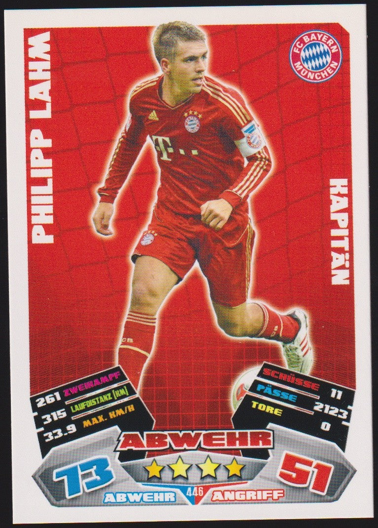 Topps Match Attax Philipp Lahm FC Bayern München Bundesliga Parallel Rare – Bild 1